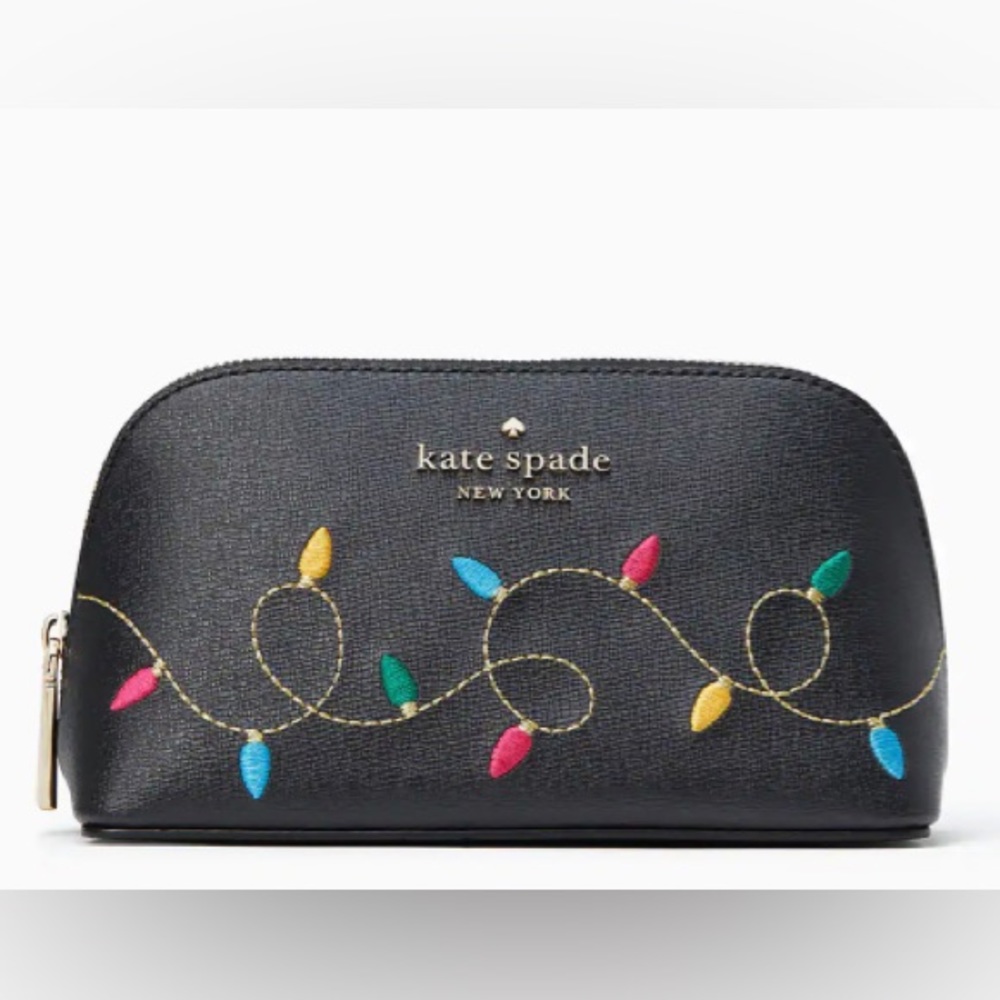 24HR DROP⬇️ Kate Spade Xmas Lights cosmetic bag